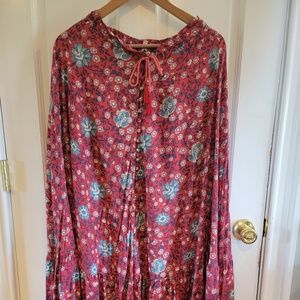 Spell Designs Folktown Skirt XS Red Wine